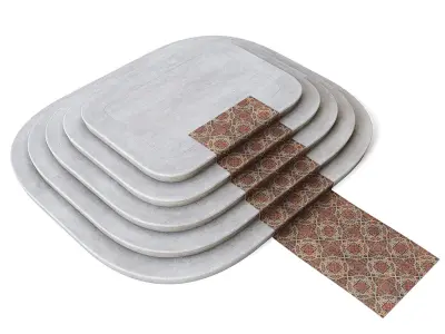 Stone Throne Stairs 3D model