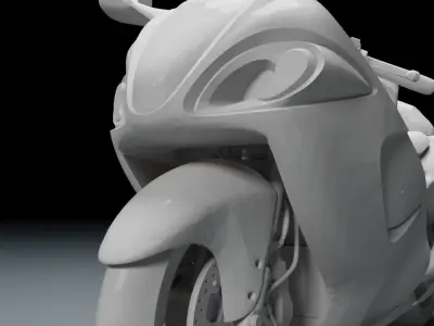 SUZUKI GSX1300R HAYABUSA 2015 3D PRINTABLE MODEL 3D print model