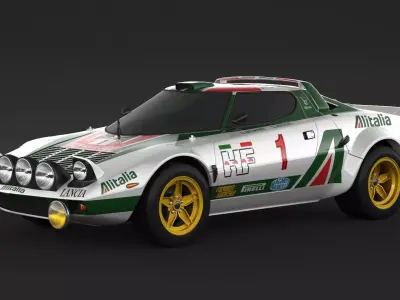 Lancia Stratos HF Rally  3D model