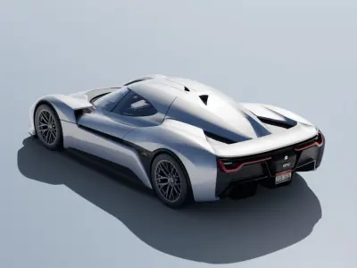 Nio EP9 2017 Low-poly 3D model