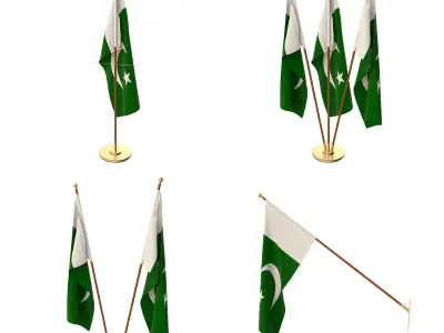 Pakistan Flag Pack 3D model