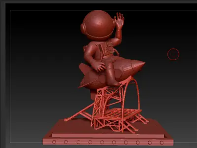 3D Sculpture Phone Stand 3D model