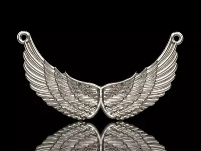 Angel wing pendant  model 300 3D print model