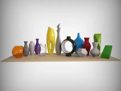 Decorative Vase Collection 3D model
