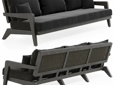 Outdoor furniture w002 3D model