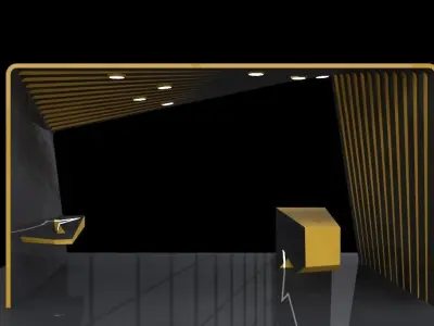 Stand Line Free 3D model