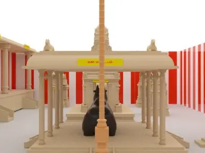 indian Temple 3D model