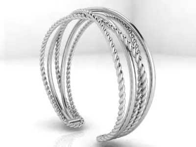 Twisted Bracelet 3721 3D print model