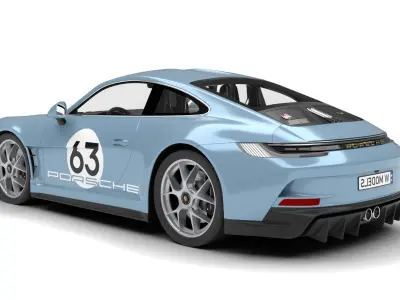 Porsche 911 S-T 2024 3D model
