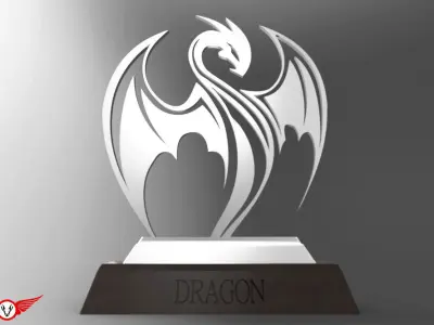 Dragon Statue Free 3D model
