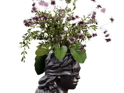 Vase with Female Figure Design 759 3D model