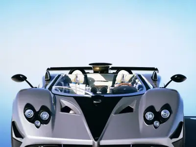 Pagani Zonda HP Barchetta 2021 Low-poly 3D model