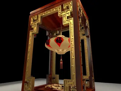 Chinese lantern 3D model