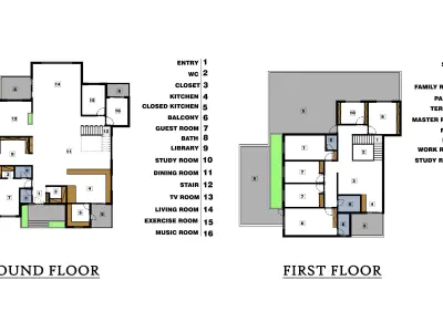 Modern Luxury Duplex Villa  Full Architectural 3D model