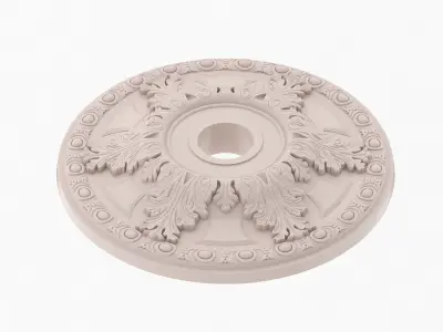 Classic Ceiling Medallion 14 3D model