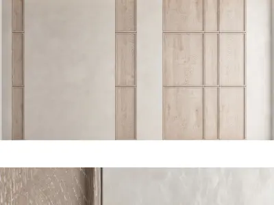 Decorative wall panel set 46 3D model