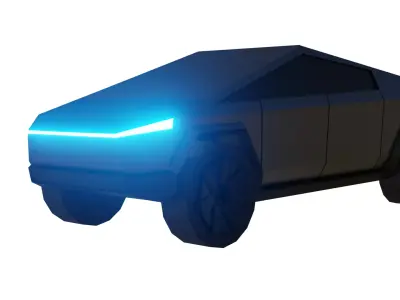 Cybertruck Low-poly Eevee Low-poly 3D model
