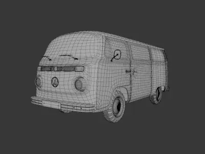 VW Campervan 3D model