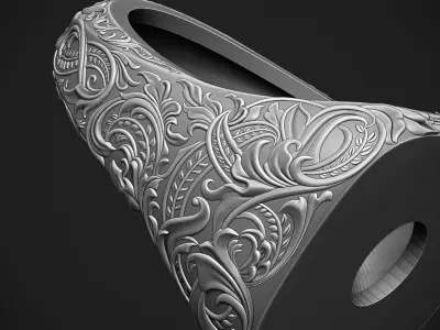 Floral Ring 3 3D print model