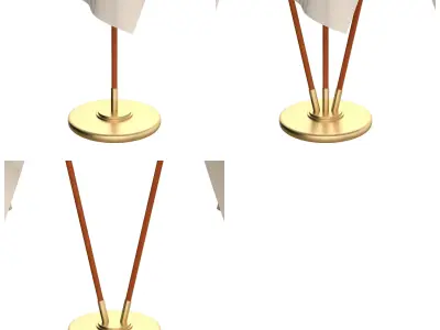 Vatican Flag Pack 3D model