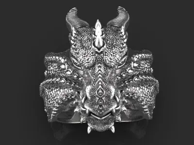 ring dragon 3D print model