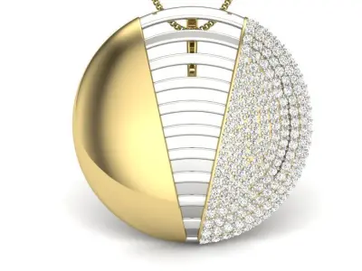 Women pendant 3D print model buy