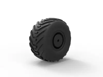 Offroad wheel 6 3D print model