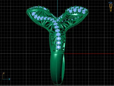 Two Head Women Ring 3DM Womens Ring 3d models 3D print model 3D print model 23