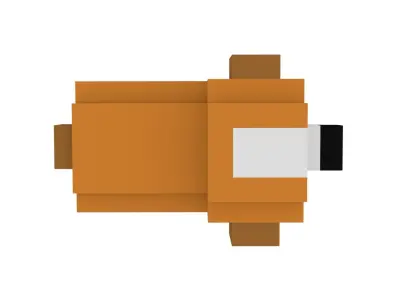 PUPPY VOXEL ANIMAL Low-poly 3D model