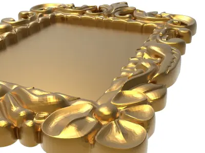 carved frame 3D model