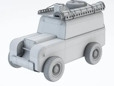 Drifter Moo Toy Car by Candylab 3D model