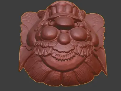 African Mask 04 high-poly 3D print model
