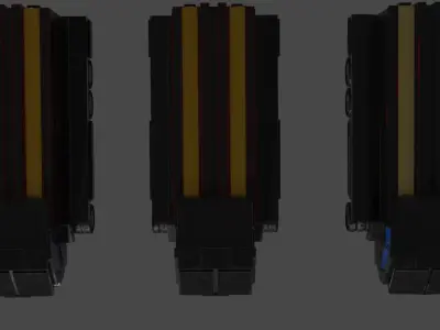 Sci-Fi Truck Free low-poly 3D model