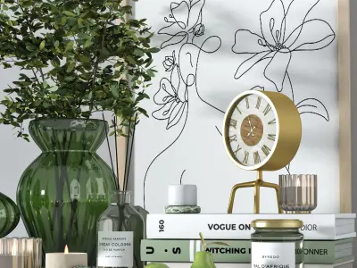 Decorative set 09 3D model