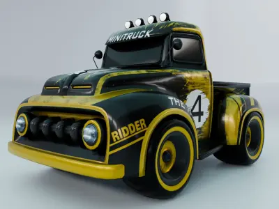 ChibiTruck LowPoly  Low-poly 3D model