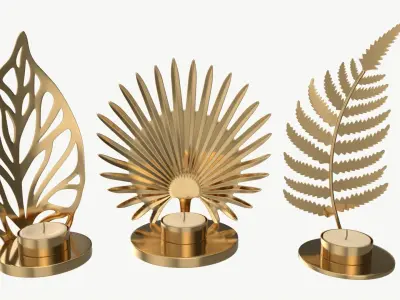 Iron Candle Holders 3D model