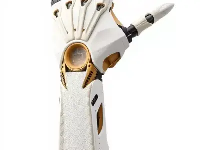 Futuristic Robotic Hand Model Pack Low-poly 3D model purchase