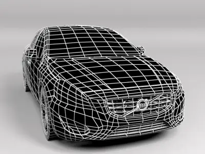 VOLVO S60 LOWPOLY Low-poly 3D model