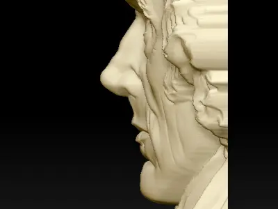 3D Bas-Relief Model of Thomas Jefferson 3D print model