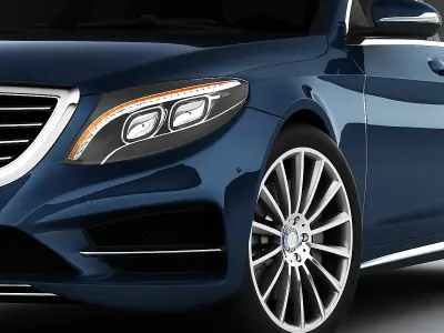 Mercedes S-class 2014 AMG line 3D model
