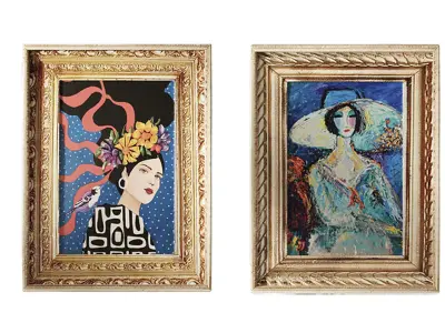 Vintage Paintings set 3D model