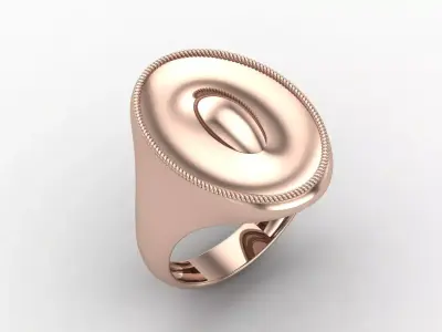Plain Ring Women Ready STL 3DM Models Womens Rings 3D models 3D print model 63