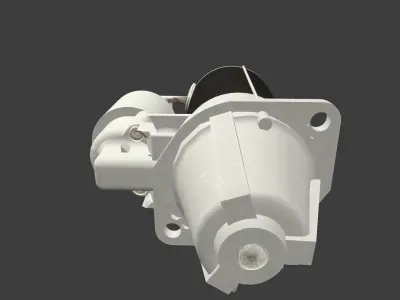 Starter Motor Low-poly 3D model