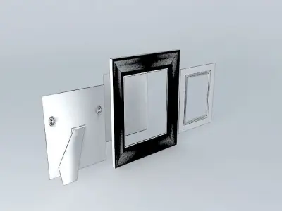 Picture Frame 2 Bespoke Satin Gold Leaf Free 3D model