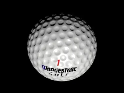 golf ball 2 Low-poly 3D model