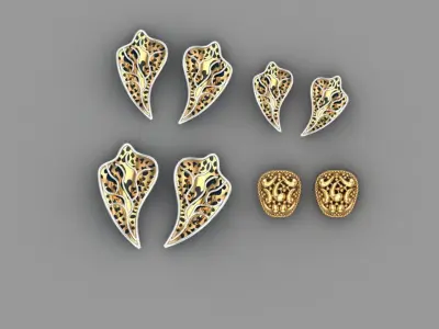 beautiful patterns for custom jewellery design 3D print model