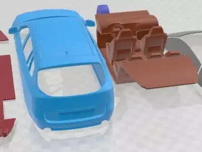 Renault Laguna Estate 2011 Printable Car  3D print model