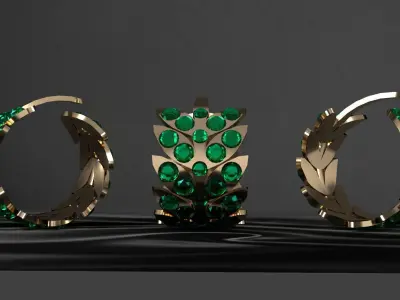 earrings  3D model