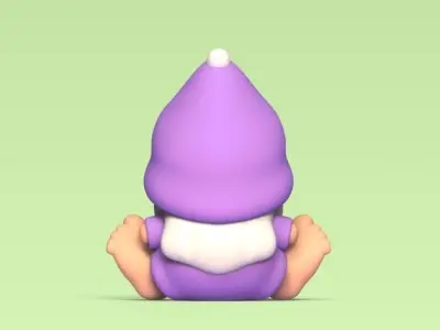 Sitting Gnome 3D print model