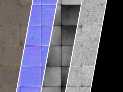 Stone Wall Materials 58- By Sbsar Pbr 4k Seamless Texture